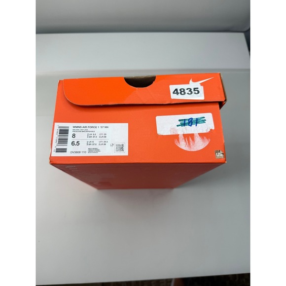 Nike Air Force 1 07 NN Womens Sail Hot Lava DV3808-110 Sneakers Size 8 NWB - Picture 8 of 8